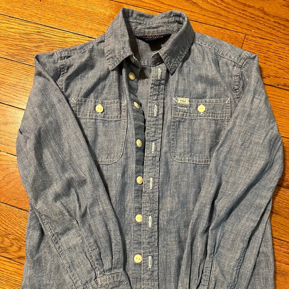 Blue Jean Ralph Lauren Button Up